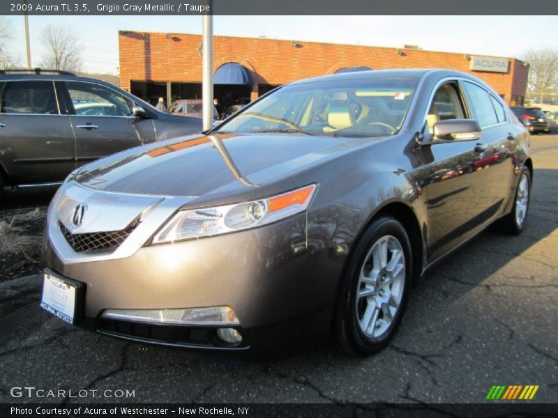 Grigio Gray Metallic / Taupe 2009 Acura TL 3.5