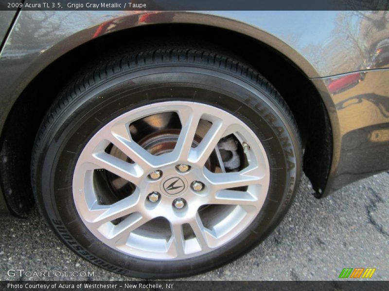 Grigio Gray Metallic / Taupe 2009 Acura TL 3.5
