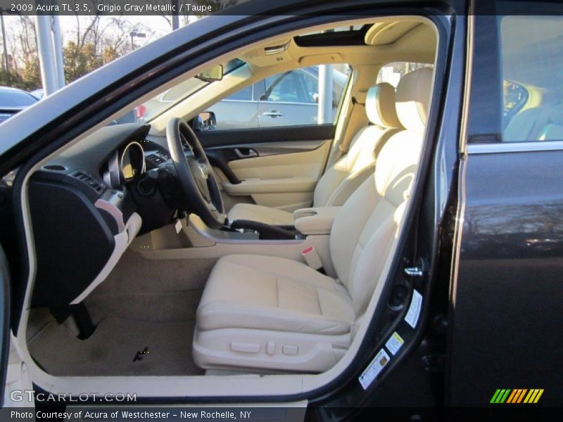 Grigio Gray Metallic / Taupe 2009 Acura TL 3.5