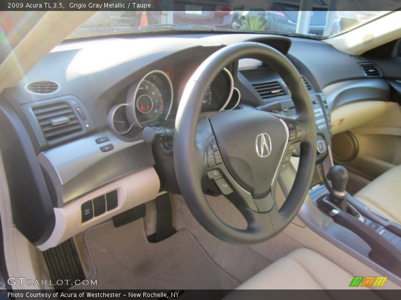 Grigio Gray Metallic / Taupe 2009 Acura TL 3.5