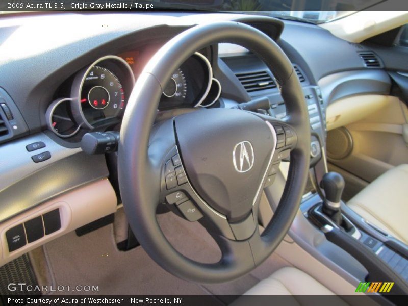 Grigio Gray Metallic / Taupe 2009 Acura TL 3.5