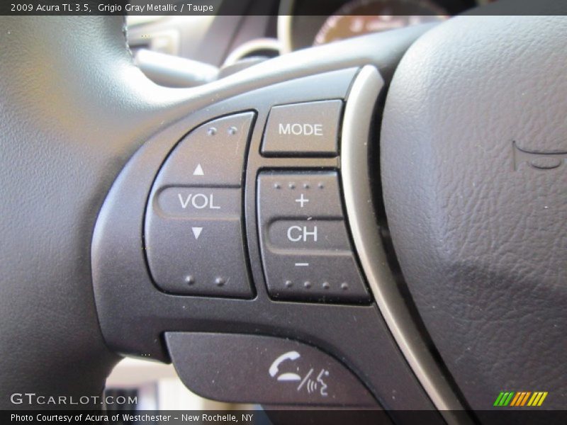 Grigio Gray Metallic / Taupe 2009 Acura TL 3.5