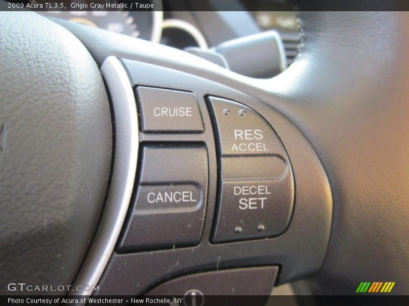 Grigio Gray Metallic / Taupe 2009 Acura TL 3.5