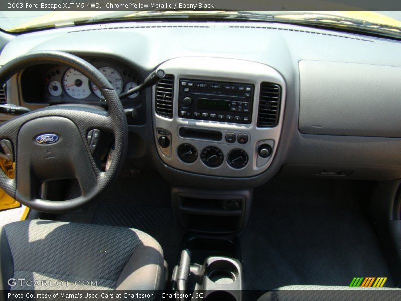 Chrome Yellow Metallic / Ebony Black 2003 Ford Escape XLT V6 4WD