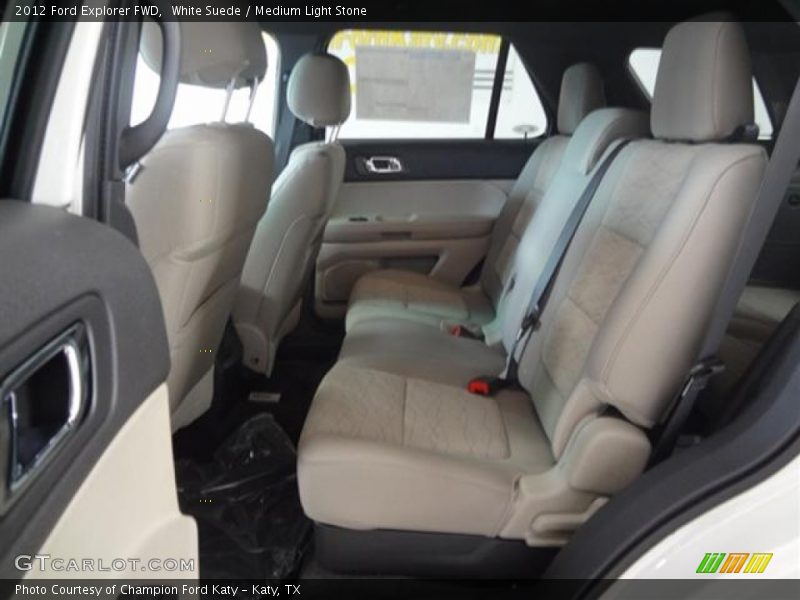 White Suede / Medium Light Stone 2012 Ford Explorer FWD