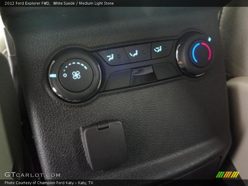 White Suede / Medium Light Stone 2012 Ford Explorer FWD