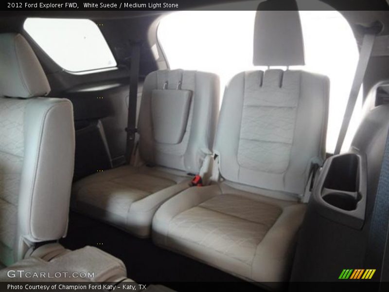 White Suede / Medium Light Stone 2012 Ford Explorer FWD