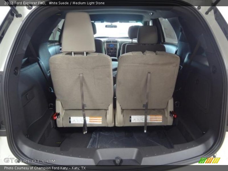 White Suede / Medium Light Stone 2012 Ford Explorer FWD