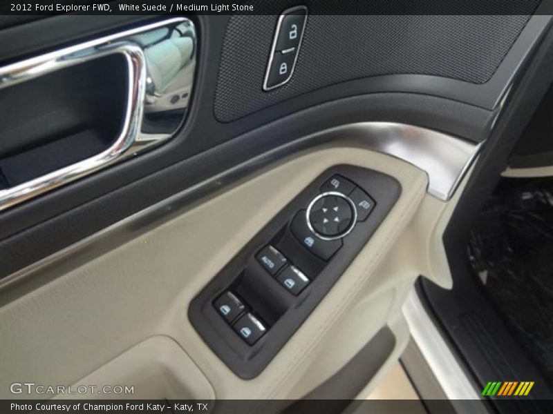 White Suede / Medium Light Stone 2012 Ford Explorer FWD