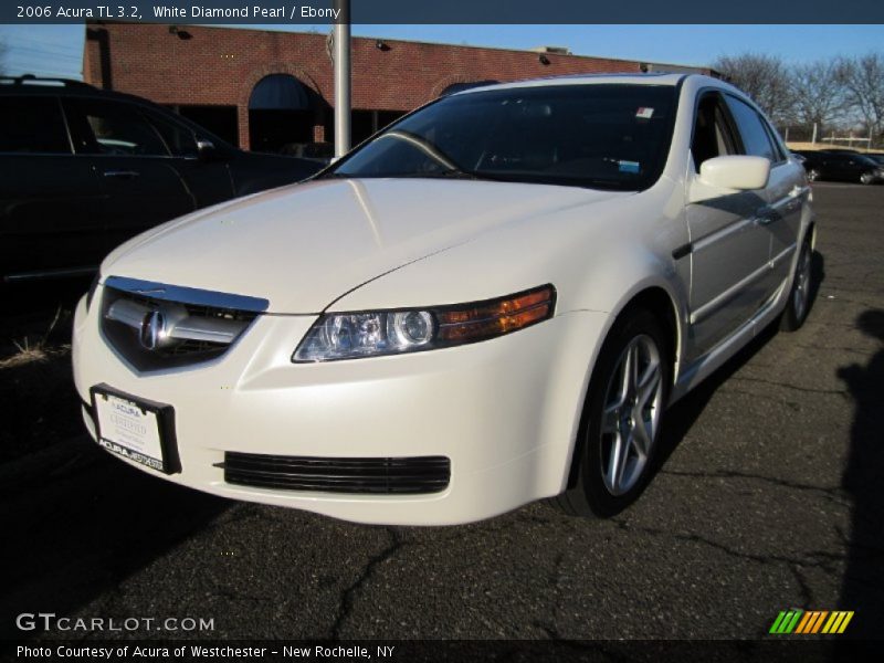 White Diamond Pearl / Ebony 2006 Acura TL 3.2