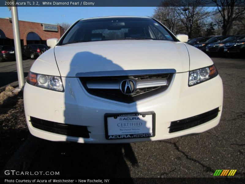White Diamond Pearl / Ebony 2006 Acura TL 3.2