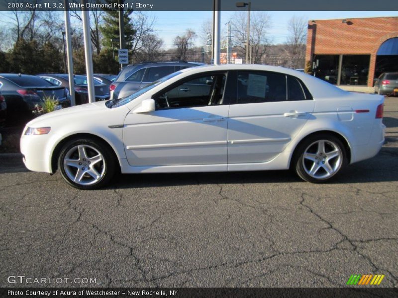 White Diamond Pearl / Ebony 2006 Acura TL 3.2