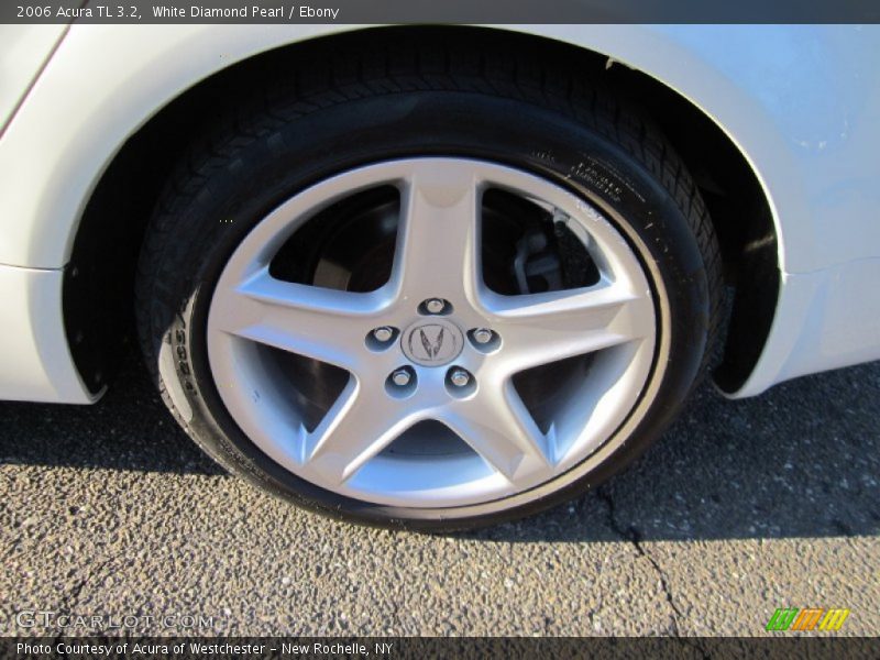 White Diamond Pearl / Ebony 2006 Acura TL 3.2