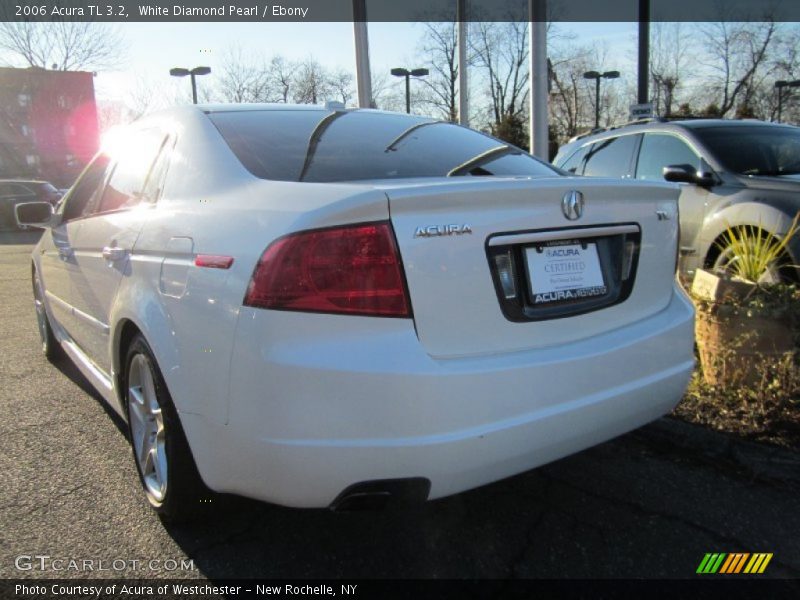 White Diamond Pearl / Ebony 2006 Acura TL 3.2