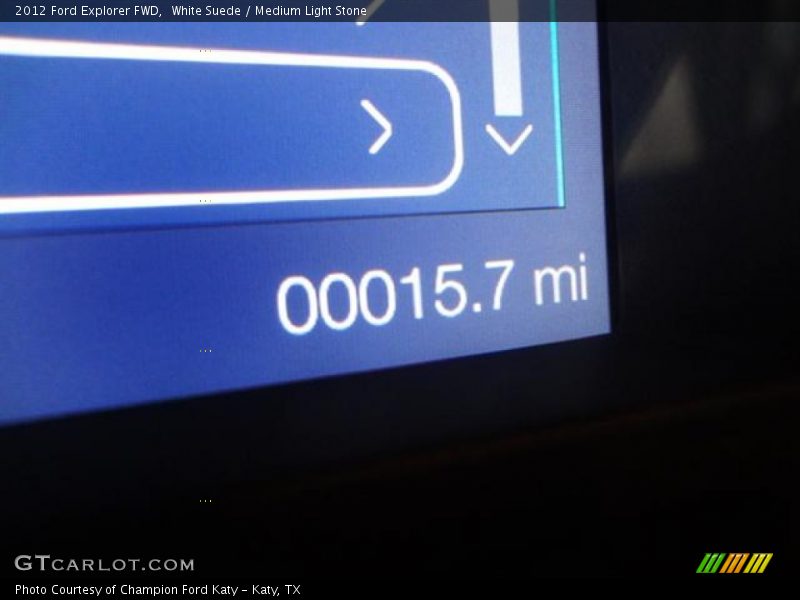 White Suede / Medium Light Stone 2012 Ford Explorer FWD
