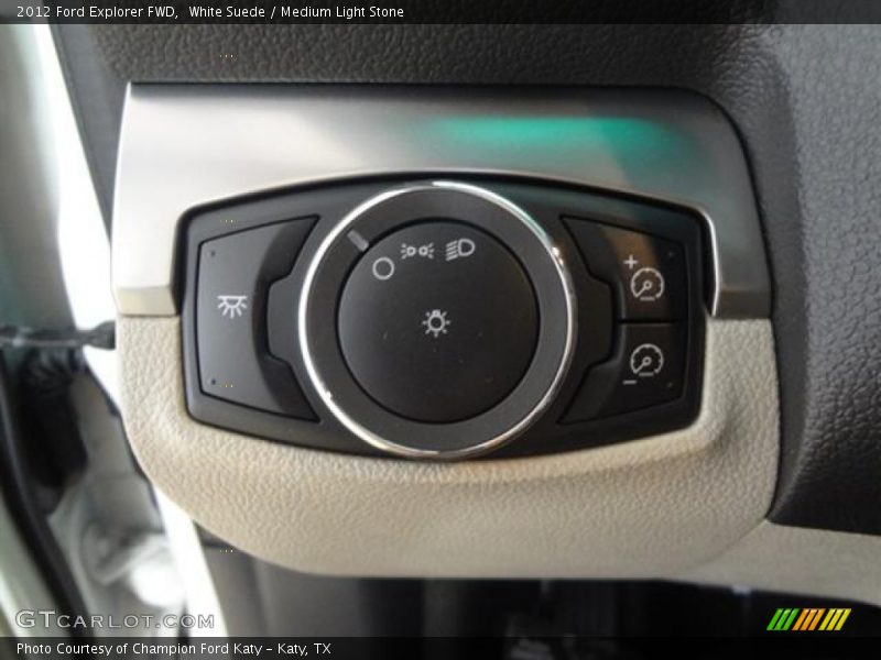 White Suede / Medium Light Stone 2012 Ford Explorer FWD