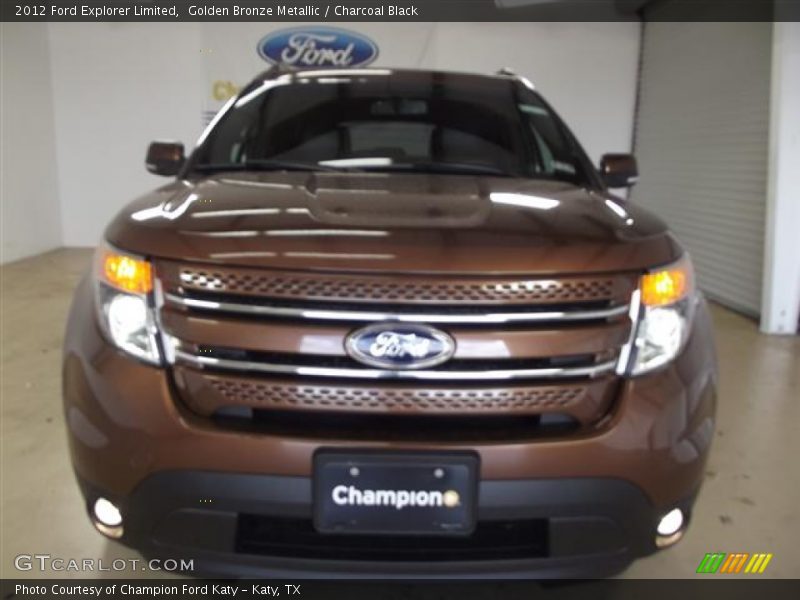 Golden Bronze Metallic / Charcoal Black 2012 Ford Explorer Limited