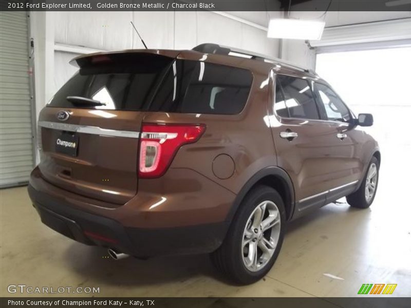 Golden Bronze Metallic / Charcoal Black 2012 Ford Explorer Limited