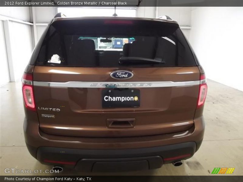 Golden Bronze Metallic / Charcoal Black 2012 Ford Explorer Limited