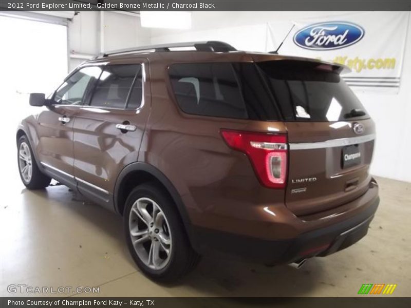 Golden Bronze Metallic / Charcoal Black 2012 Ford Explorer Limited