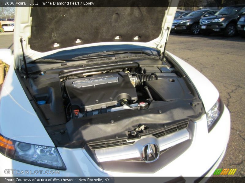 White Diamond Pearl / Ebony 2006 Acura TL 3.2