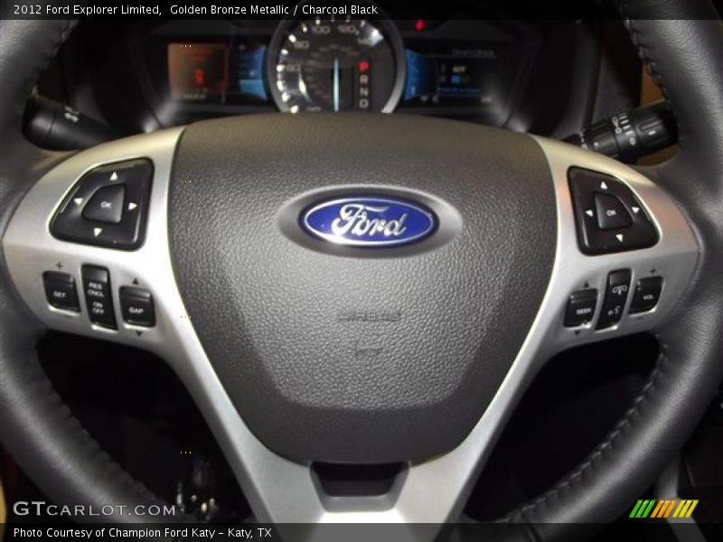 Golden Bronze Metallic / Charcoal Black 2012 Ford Explorer Limited
