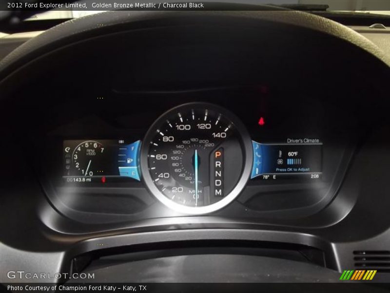 Golden Bronze Metallic / Charcoal Black 2012 Ford Explorer Limited