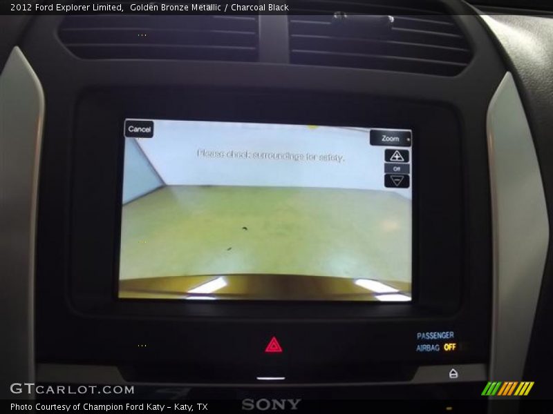 Golden Bronze Metallic / Charcoal Black 2012 Ford Explorer Limited