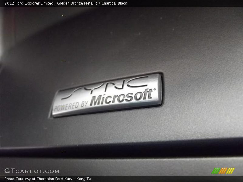 Golden Bronze Metallic / Charcoal Black 2012 Ford Explorer Limited