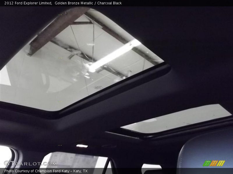 Golden Bronze Metallic / Charcoal Black 2012 Ford Explorer Limited