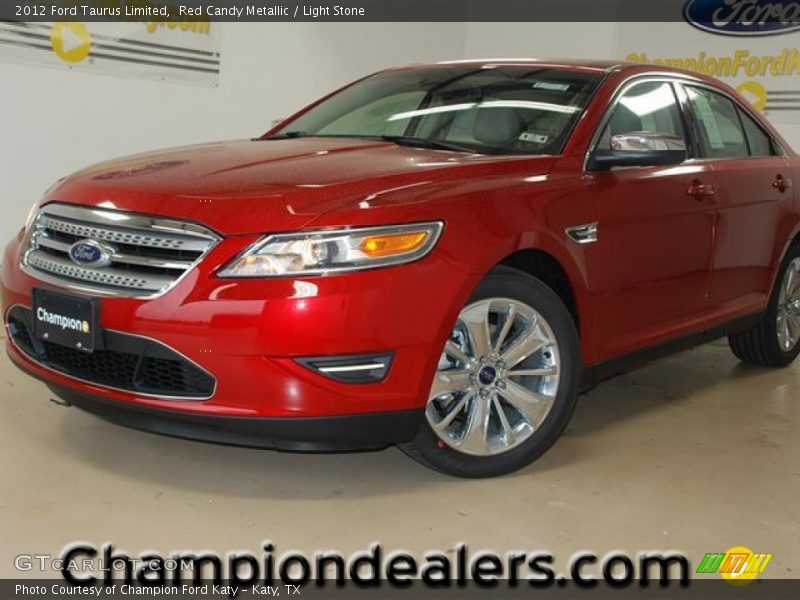 Red Candy Metallic / Light Stone 2012 Ford Taurus Limited