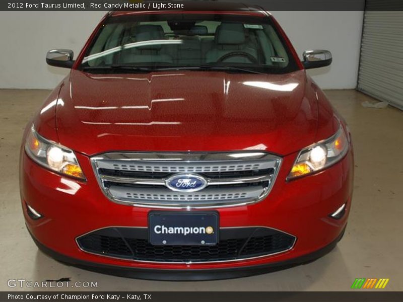 Red Candy Metallic / Light Stone 2012 Ford Taurus Limited