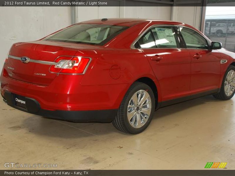 Red Candy Metallic / Light Stone 2012 Ford Taurus Limited