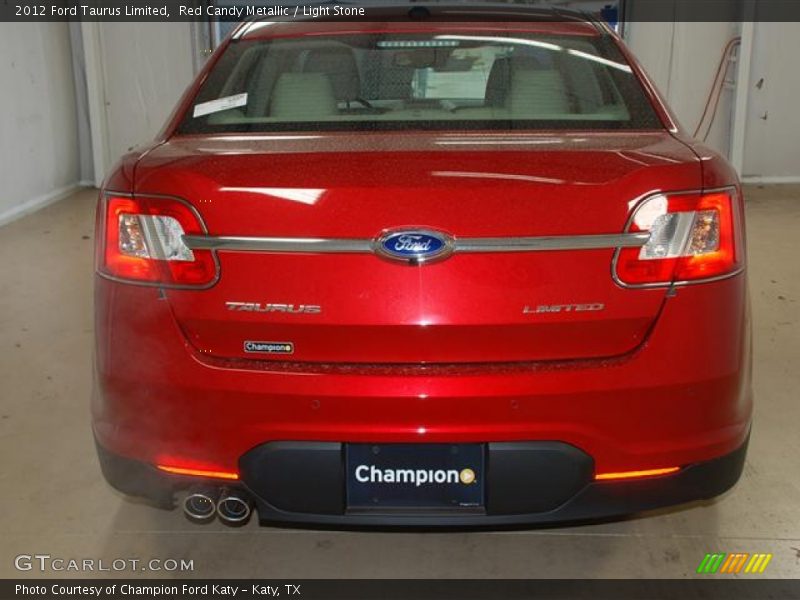 Red Candy Metallic / Light Stone 2012 Ford Taurus Limited