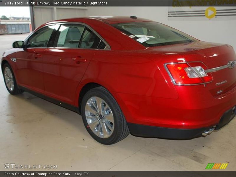Red Candy Metallic / Light Stone 2012 Ford Taurus Limited