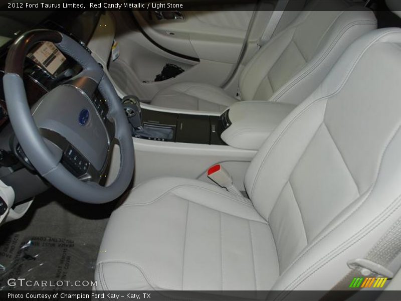 Red Candy Metallic / Light Stone 2012 Ford Taurus Limited