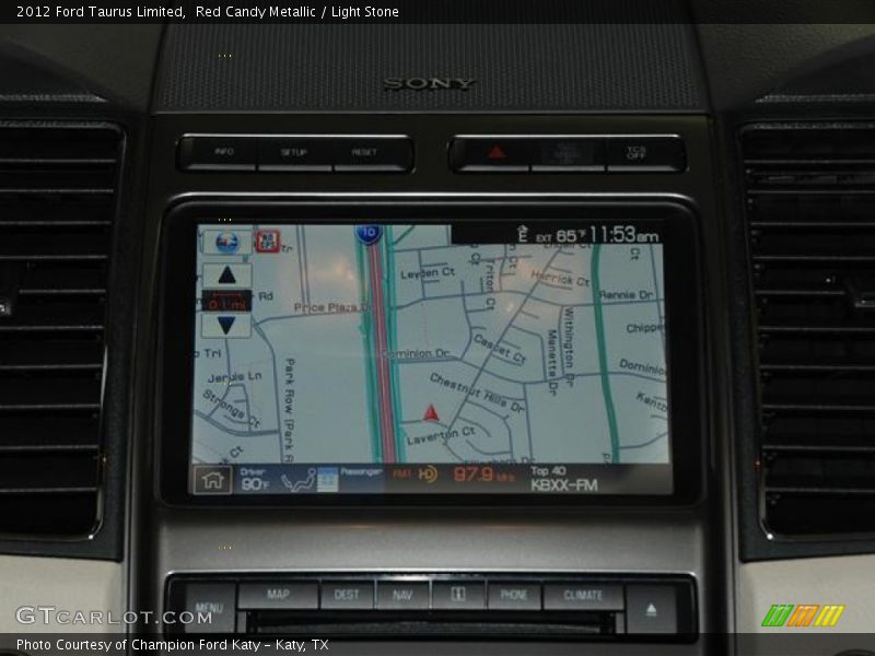 Red Candy Metallic / Light Stone 2012 Ford Taurus Limited