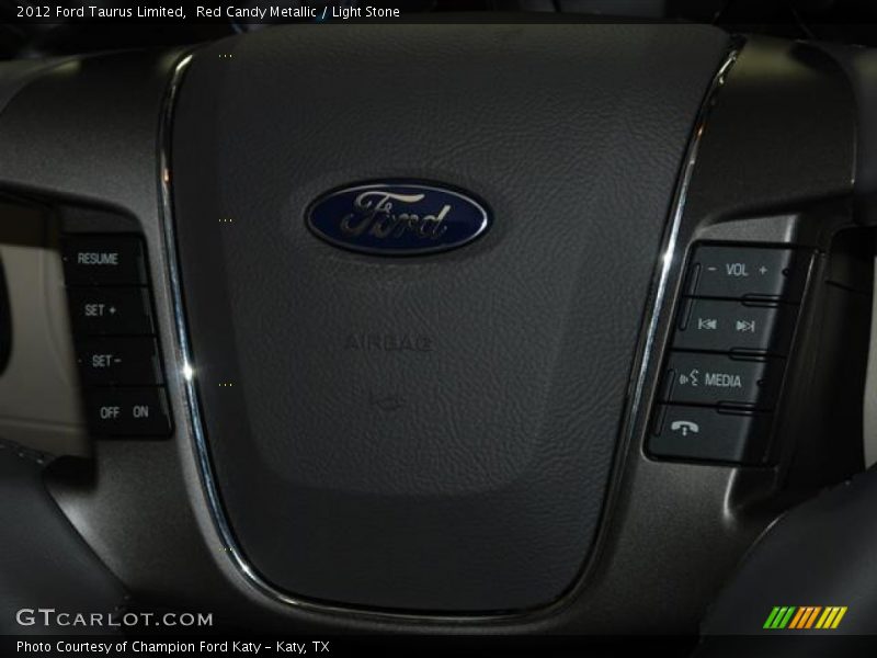 Red Candy Metallic / Light Stone 2012 Ford Taurus Limited