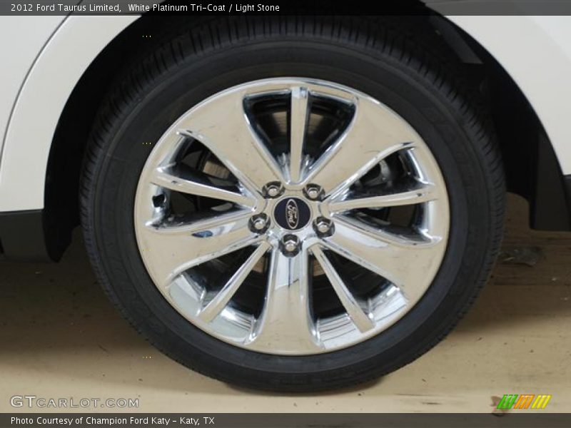 White Platinum Tri-Coat / Light Stone 2012 Ford Taurus Limited
