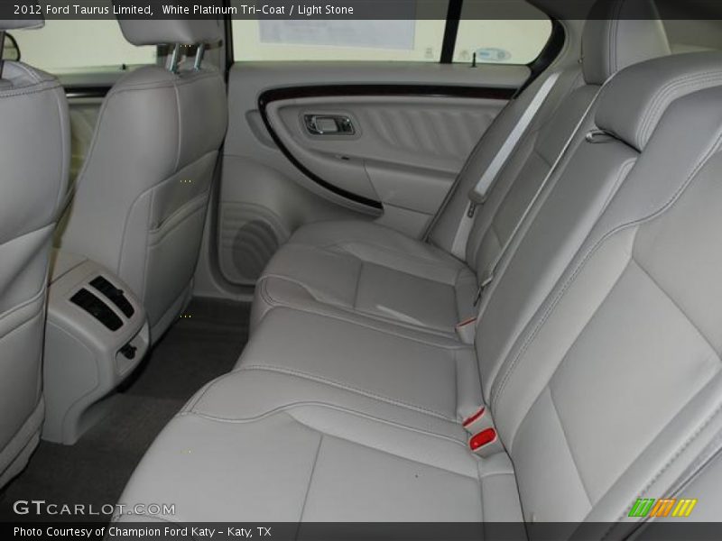 White Platinum Tri-Coat / Light Stone 2012 Ford Taurus Limited