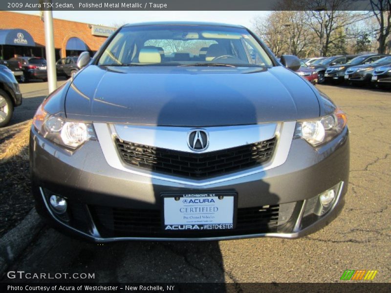 Polished Metal Metallic / Taupe 2009 Acura TSX Sedan