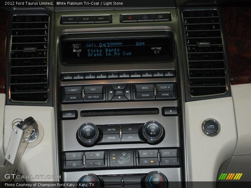 White Platinum Tri-Coat / Light Stone 2012 Ford Taurus Limited