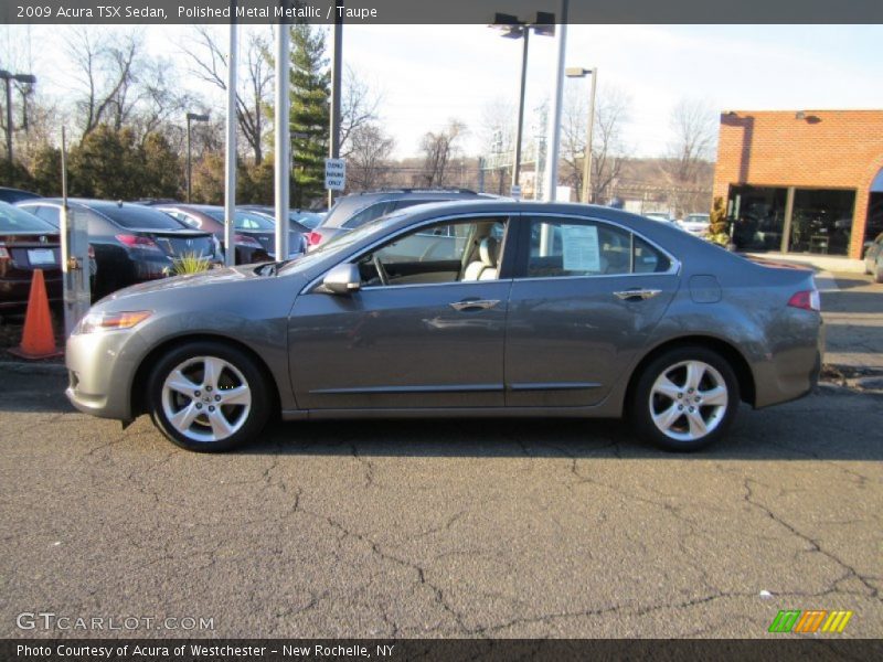 Polished Metal Metallic / Taupe 2009 Acura TSX Sedan