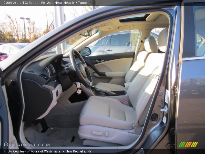 Polished Metal Metallic / Taupe 2009 Acura TSX Sedan
