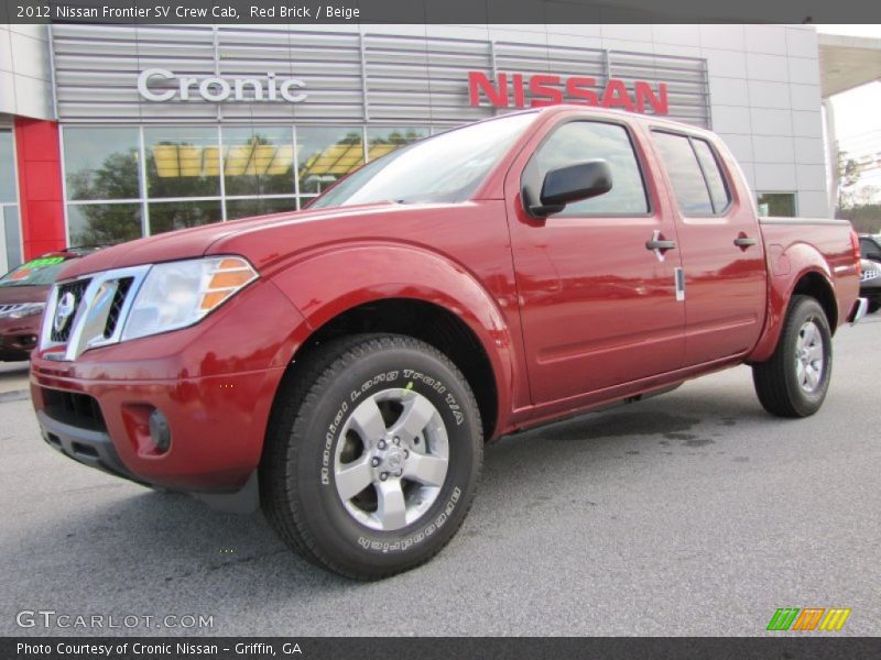 Red Brick / Beige 2012 Nissan Frontier SV Crew Cab