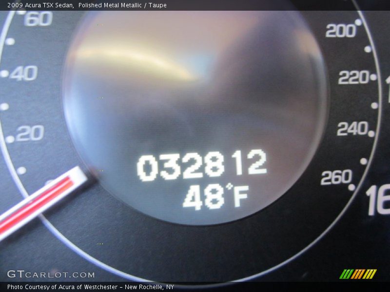 Polished Metal Metallic / Taupe 2009 Acura TSX Sedan