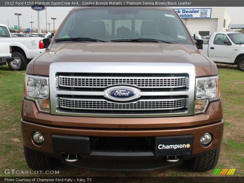 Golden Bronze Metallic / Platinum Sienna Brown/Black Leather 2012 Ford F150 Platinum SuperCrew 4x4