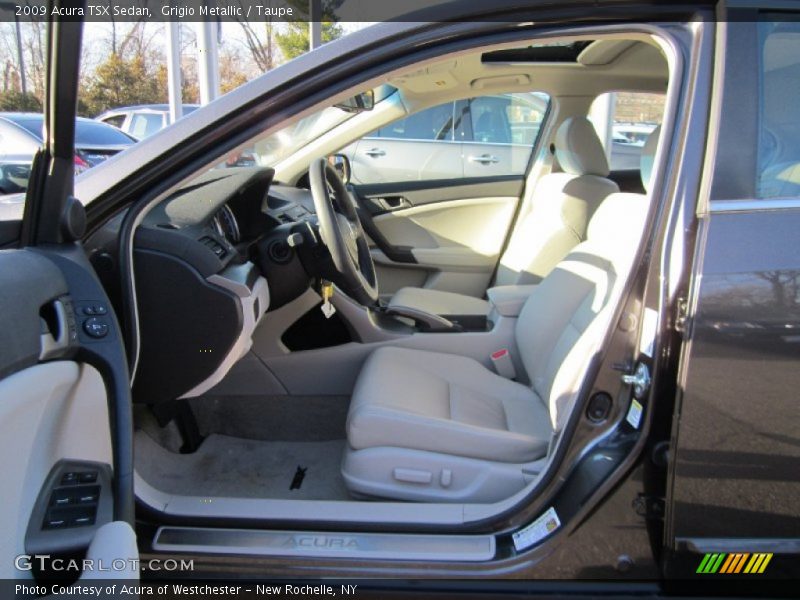 Grigio Metallic / Taupe 2009 Acura TSX Sedan