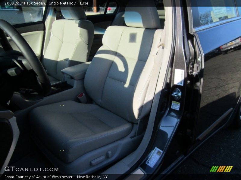 Grigio Metallic / Taupe 2009 Acura TSX Sedan