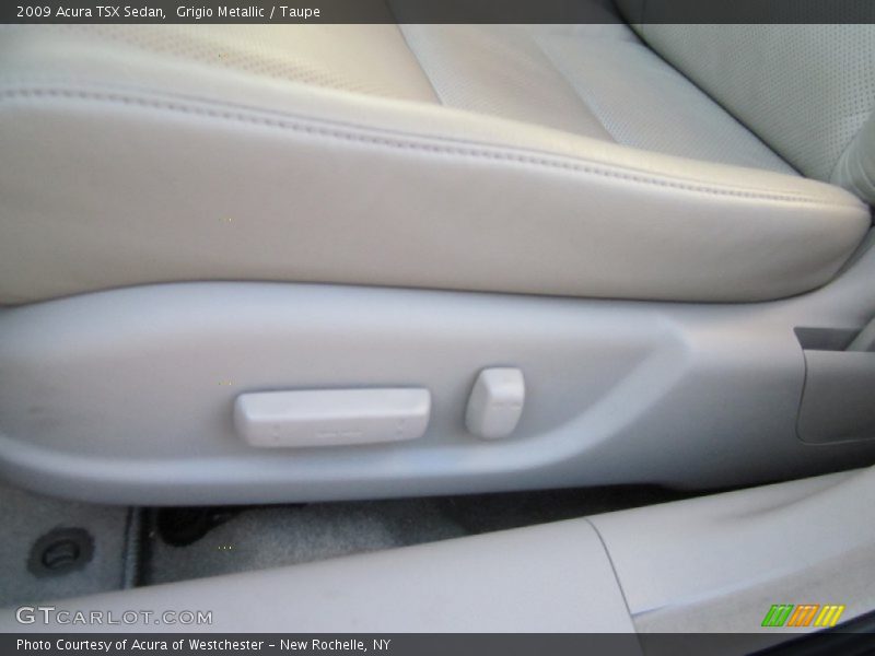 Grigio Metallic / Taupe 2009 Acura TSX Sedan
